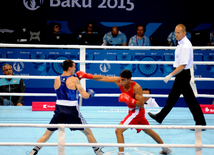 Bakı 2015: Kişilər arasında boks yarışının üçüncü gününə start verilib. Azərbaycan, 18 iyun 2015